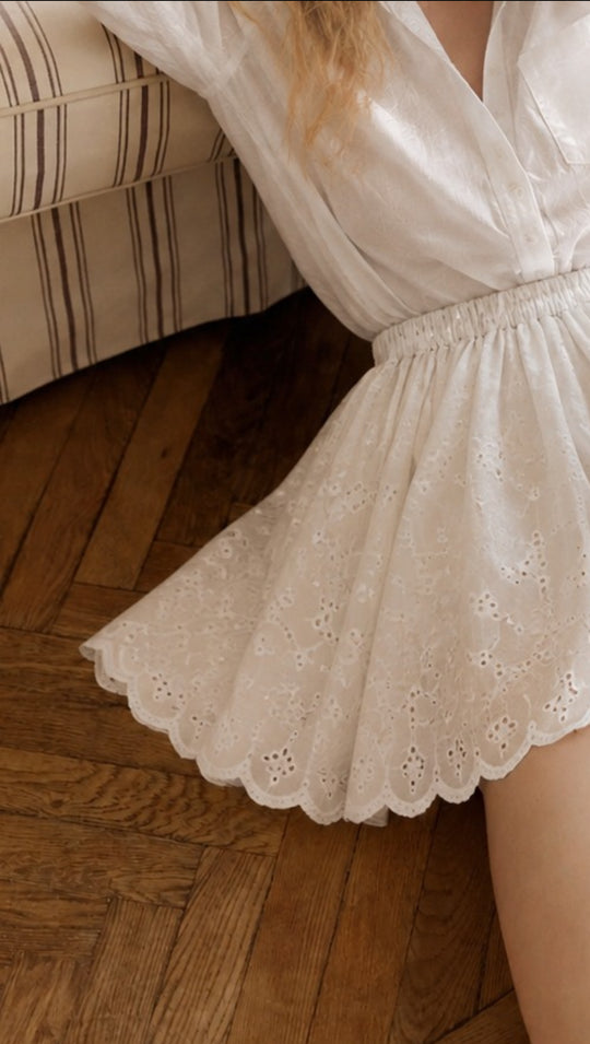 MOYN CLARA BRODERIE SKIRT