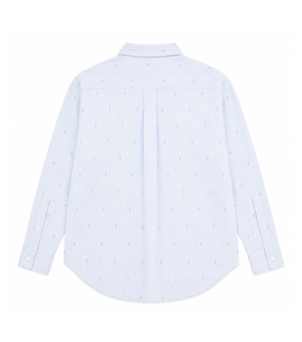 MOYN TEMPO BLUE EMBROIDERED SHIRT