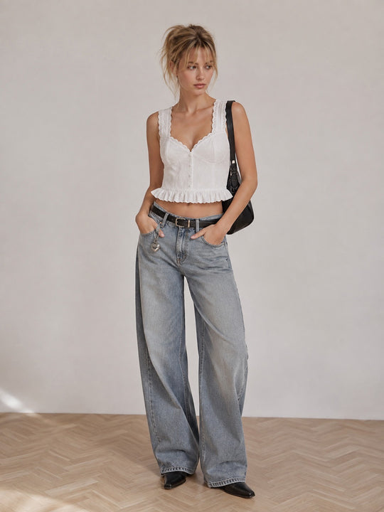 MOYN CLARA BRODERIE BLOUSE