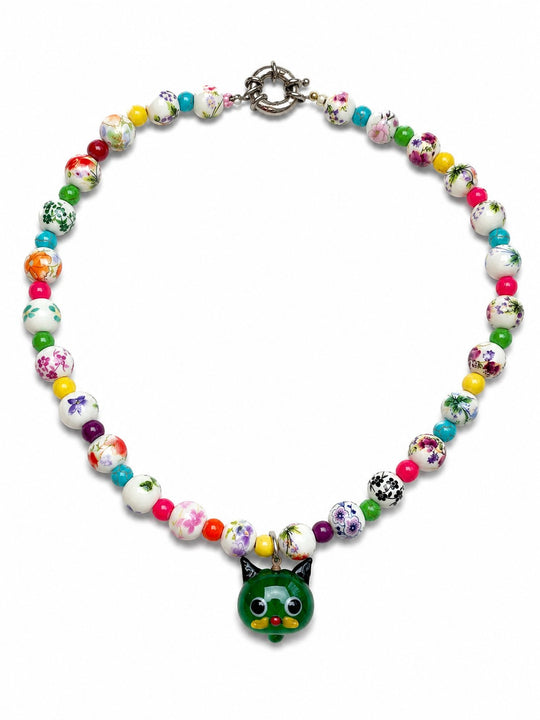 MOYN JADE MEOW CHOKER