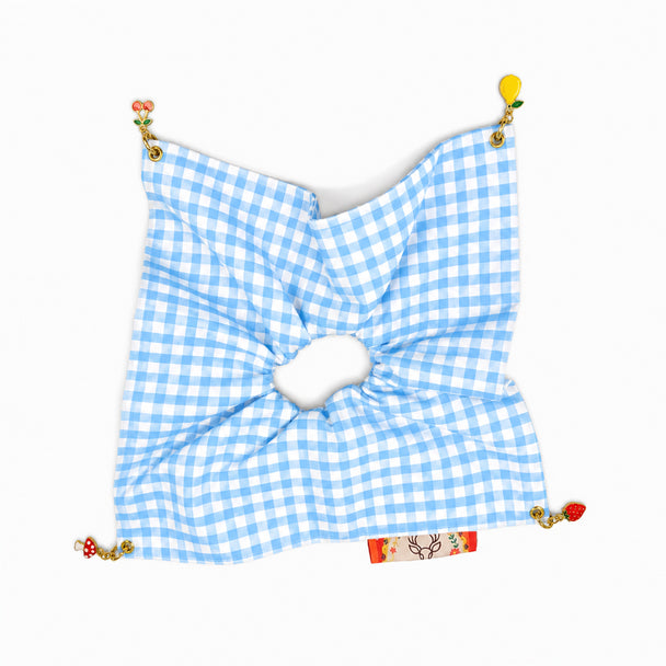 MOYN THE GINGHAM &  CHARM CORNERS SCRUNCHIE COLLECTION -RED