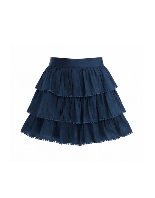 MOYN DAY-TO-NIGHT TIERED SKORT
