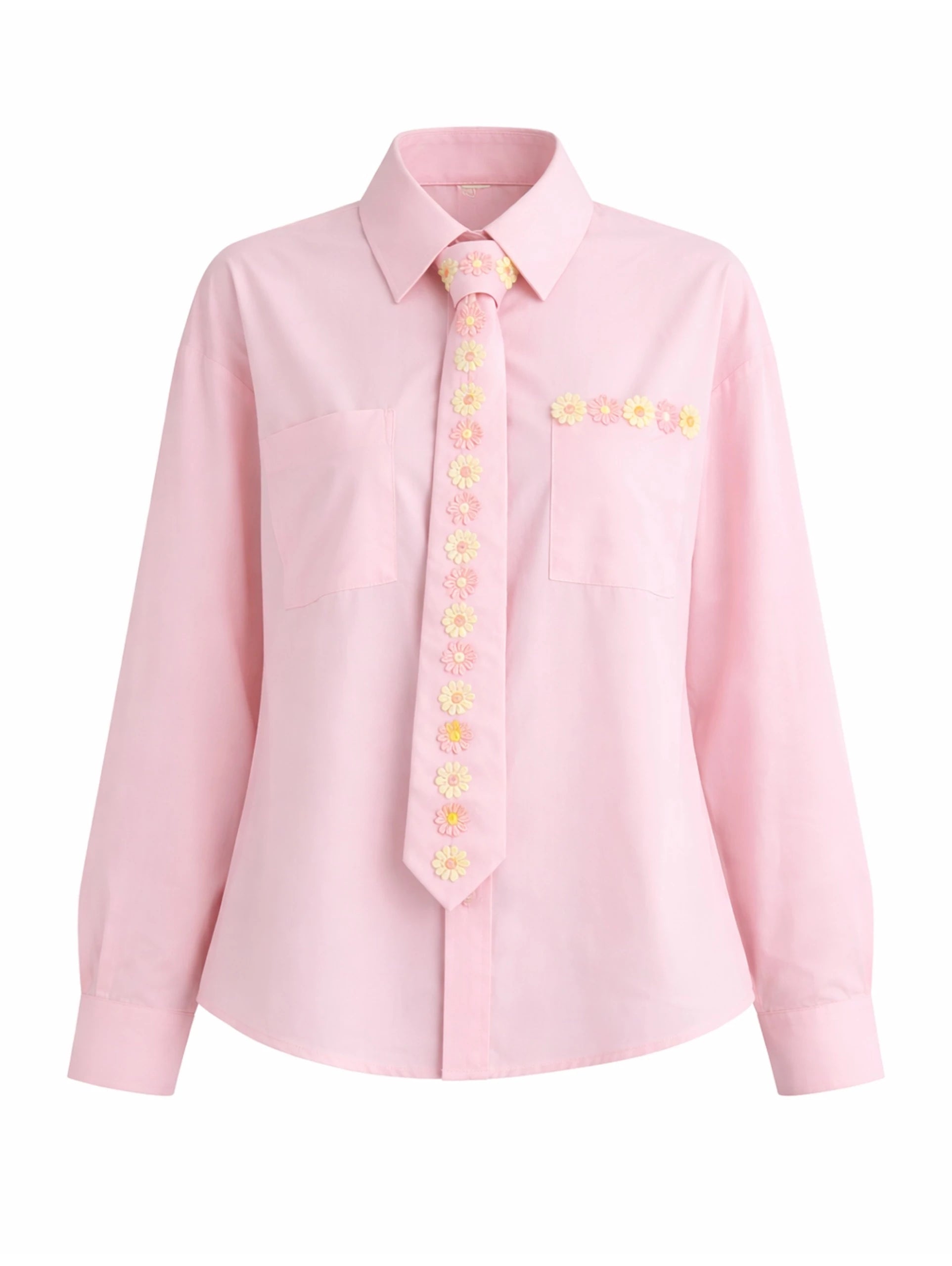 MOYN LUMINOUS BLOOMS SHIRT - SOFT BLUSH
