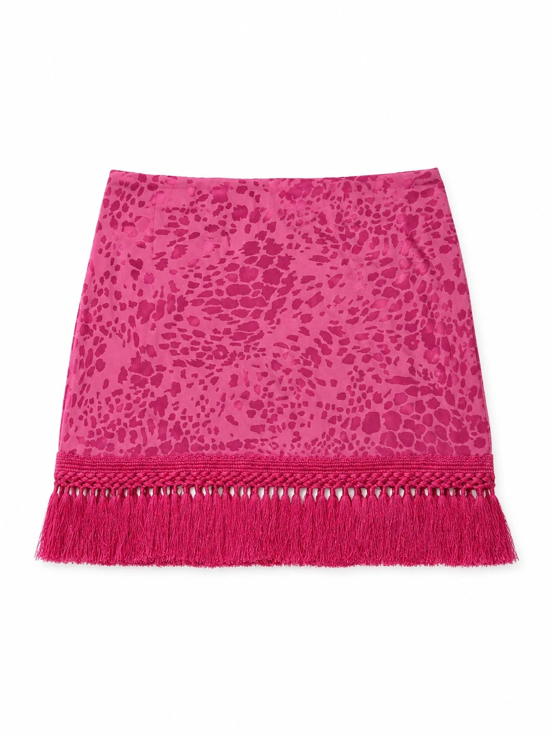 MOYN PINK JACQUARD TASSEL SKIRT
