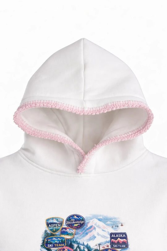 MOYN HAND CROCHET SKI HOODIE