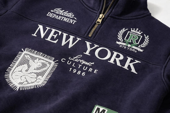 MOYN NEW YORK EMBROIDERED SWEATSHIRT