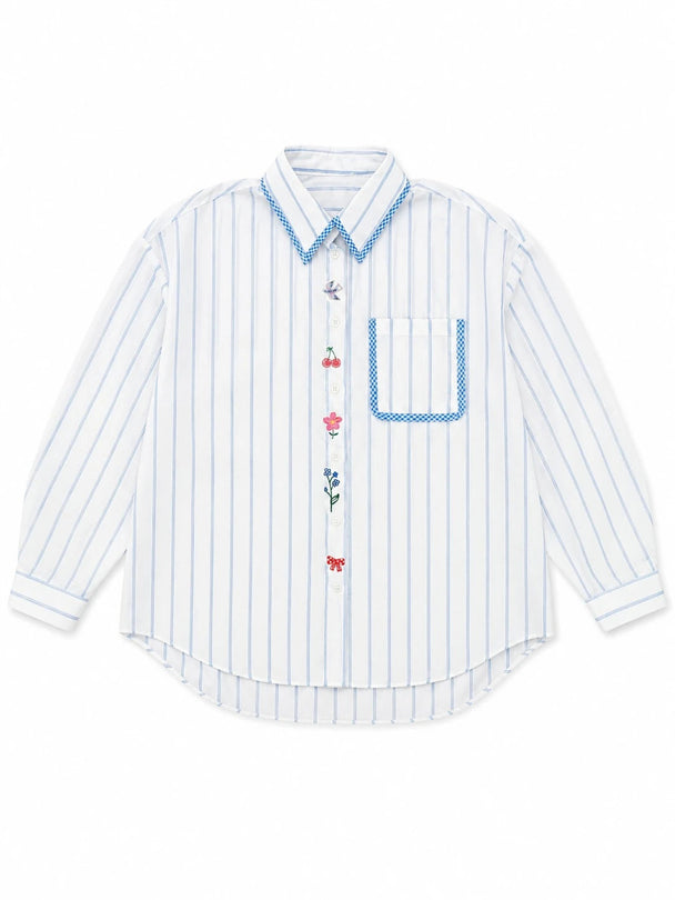 MOYN DOPAMINE STRIPE SHIRT 