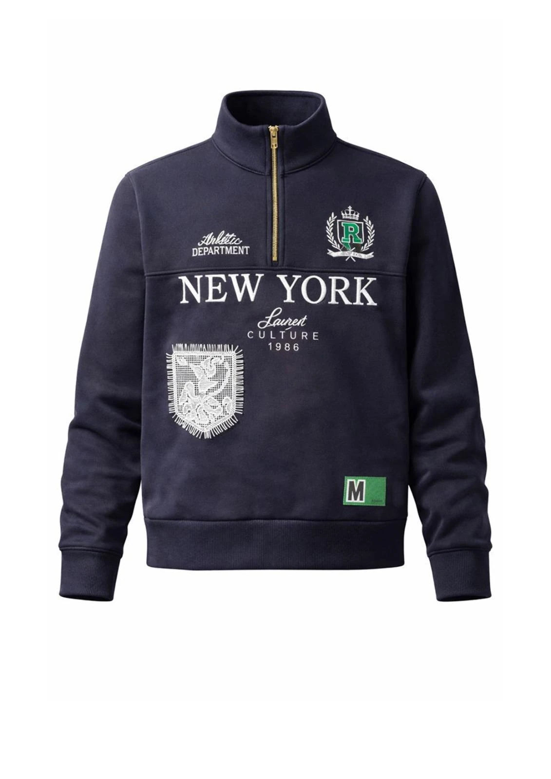 MOYN NEW YORK EMBROIDERED SWEATSHIRT