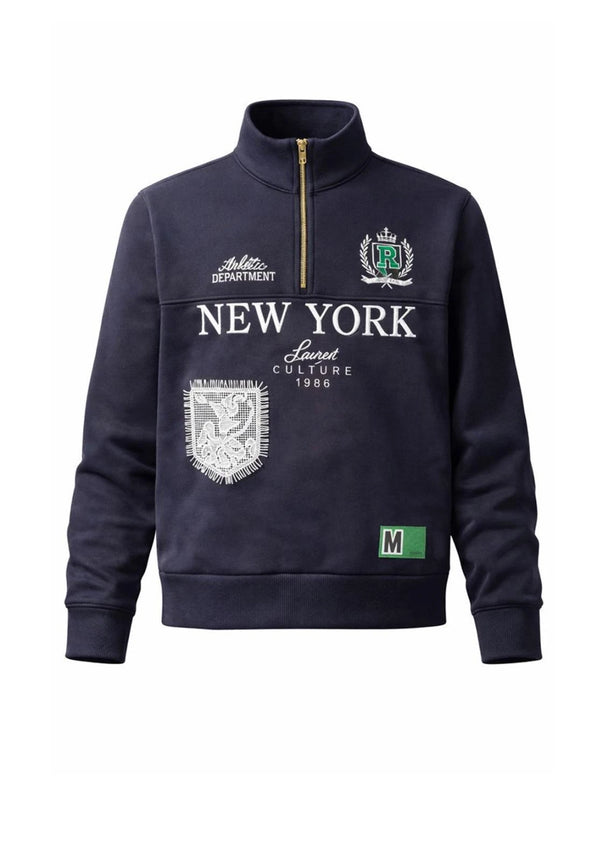 MOYN NEW YORK EMBROIDERED SWEATSHIRT