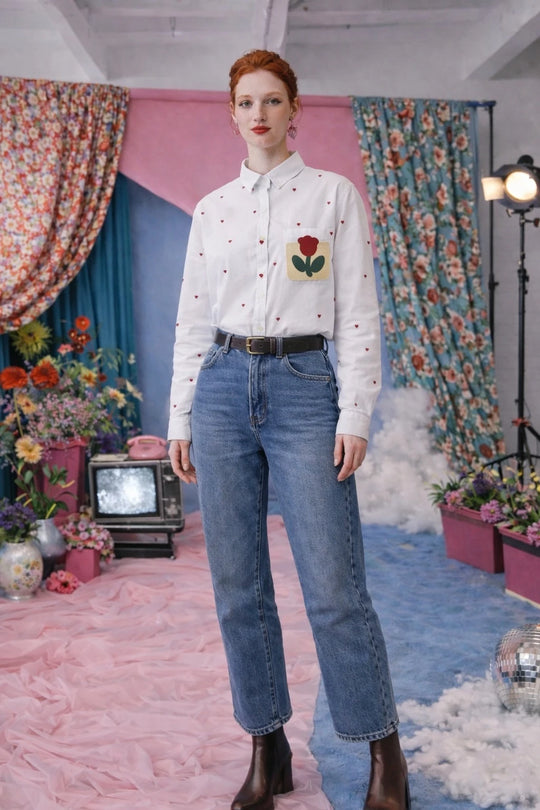MOYN HEART WITH TULIP SHIRT
