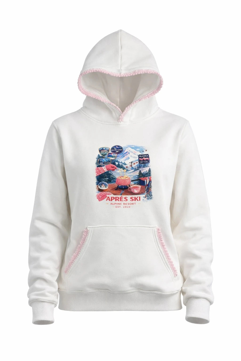 MOYN HAND CROCHET SKI HOODIE