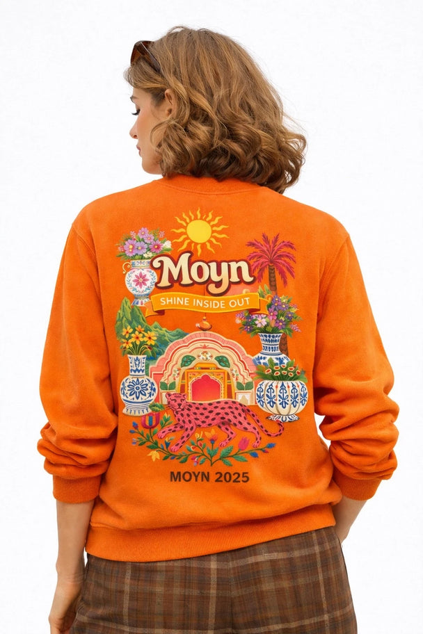 Moyn Leopard Vibes Turuncu Sweatshirt