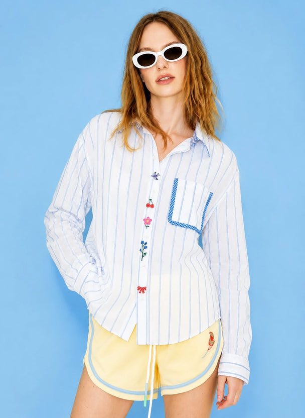 MOYN DOPAMINE STRIPE SHIRT