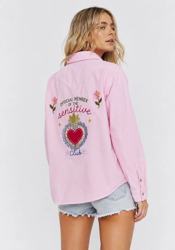 MOYN SENSITIVE CLUB PINK WESTERN SHIRT