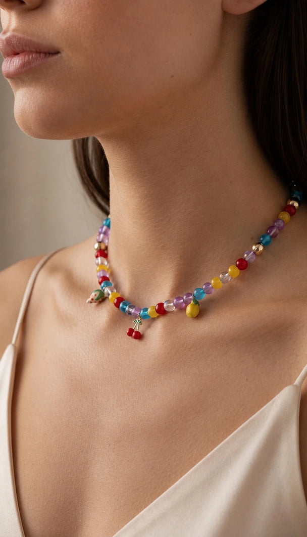 MOYN TUTTI FRUTTI BEADED NECKLACE