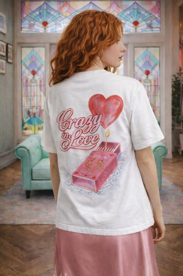 MOYN Crazy in Love - Vintage White T-Shirt