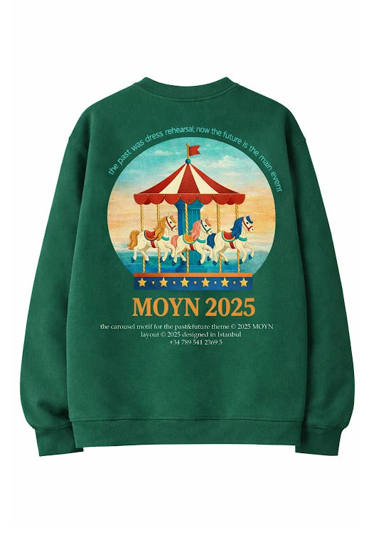 MOYN CAROUSEL GREEN SWEATSHIRT