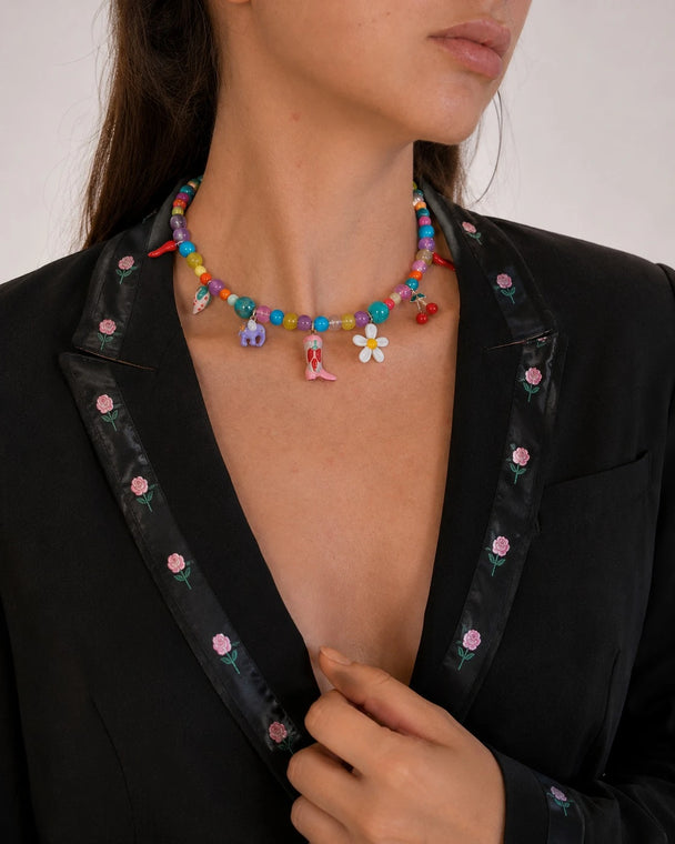MOYN VIVA LA VIDA COLORFUL CHARM NECKLACE