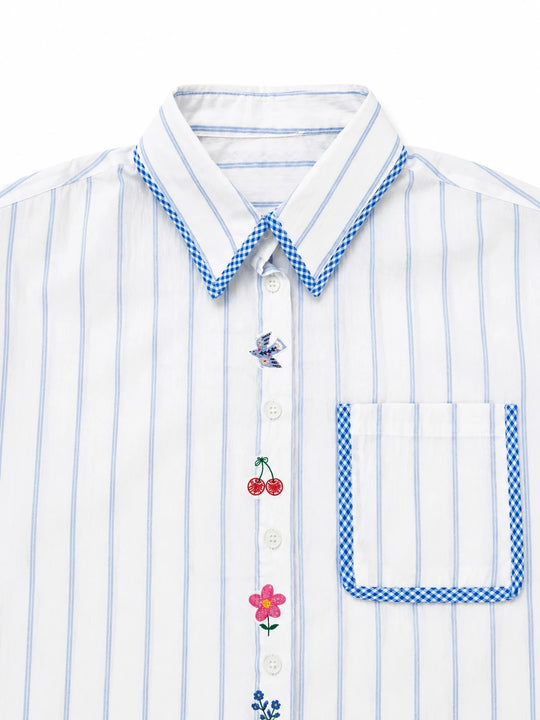 MOYN DOPAMINE STRIPE SHIRT