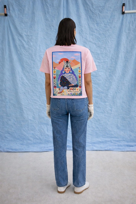 MOYN Zebra Dream Pembe Tişört