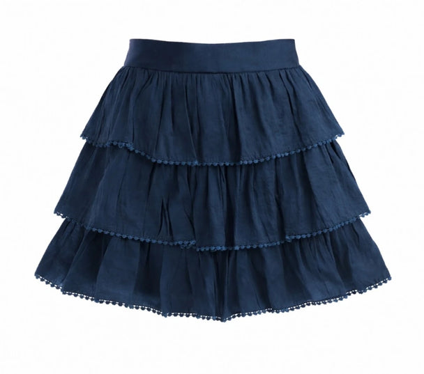 MOYN DAY-TO-NIGHT TIERED SKORT