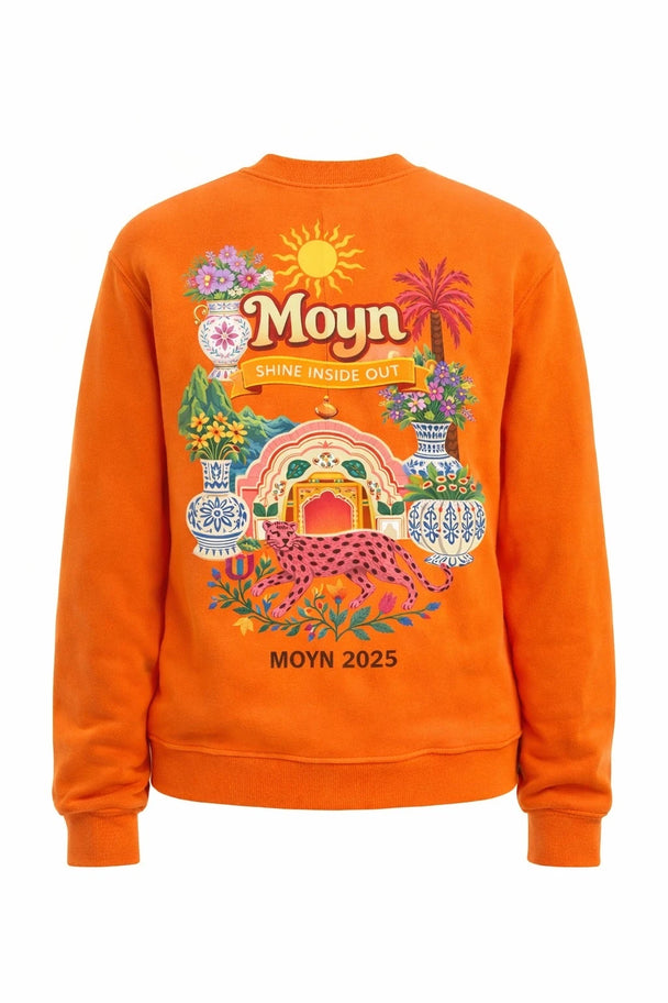 Moyn Leopard Vibes Turuncu Sweatshirt