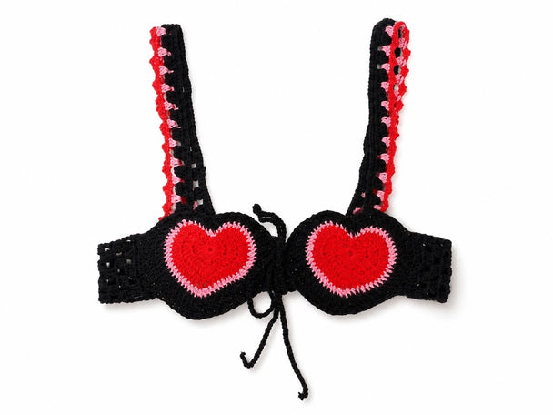 MOYN HEARTBEAT CROCHET TOP 