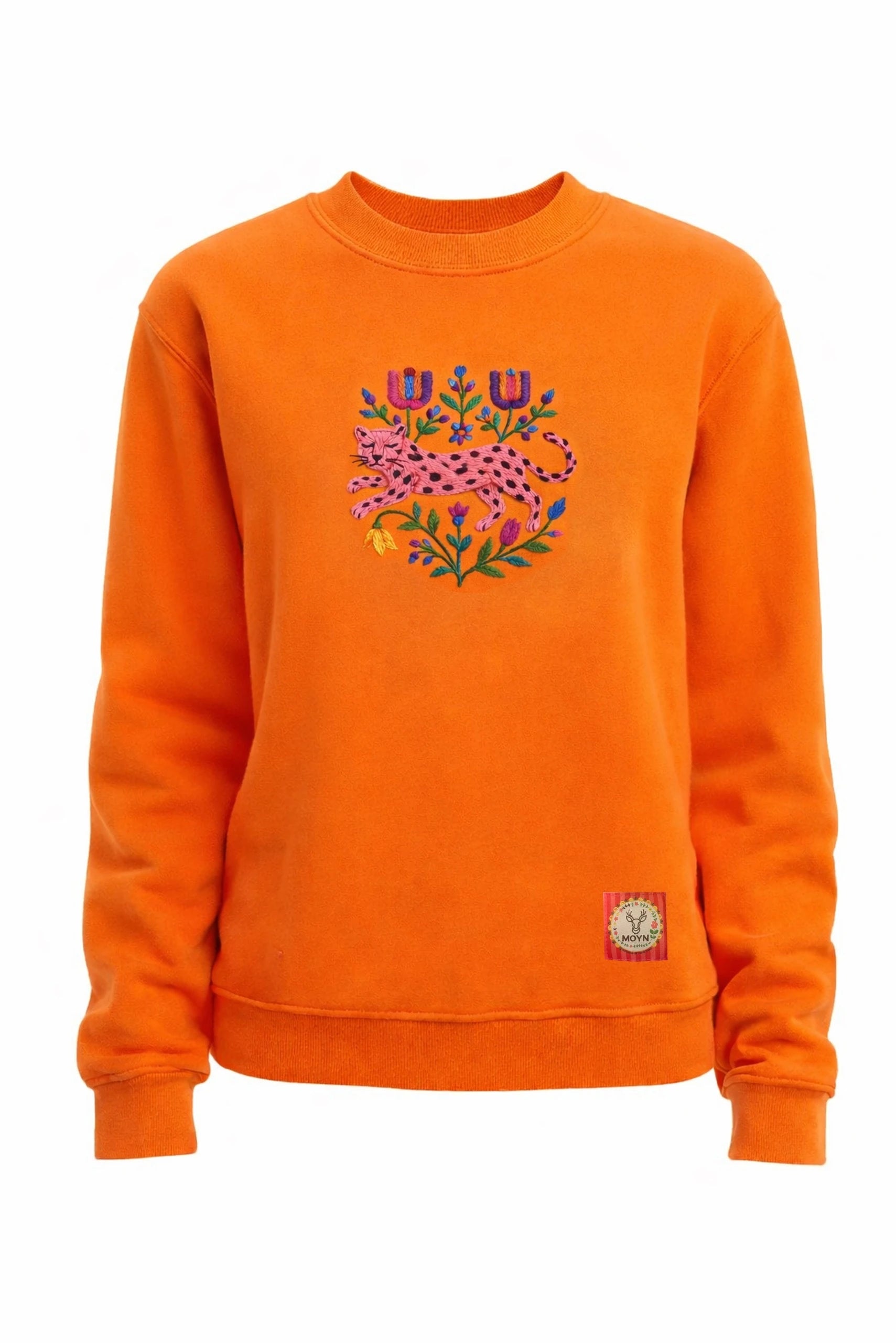 Moyn Leopard Vibes Turuncu Sweatshirt