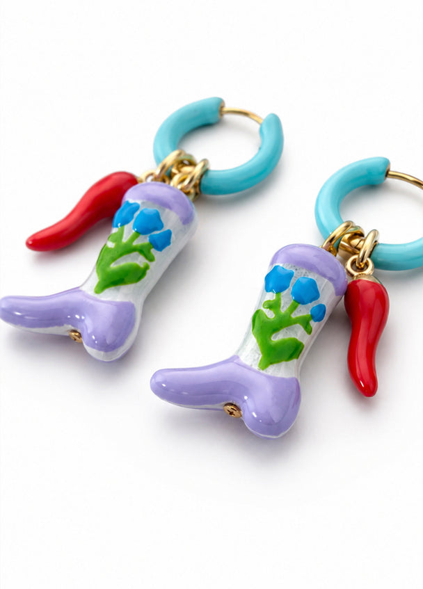 MOYN PEPPER BOOT CHARM EARRINGS