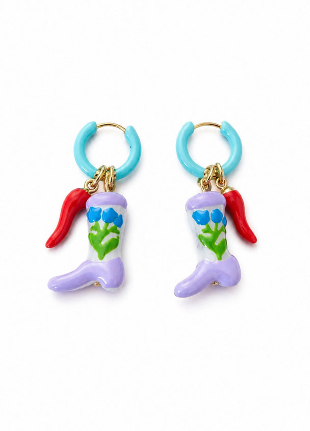 MOYN PEPPER BOOT CHARM EARRINGS
