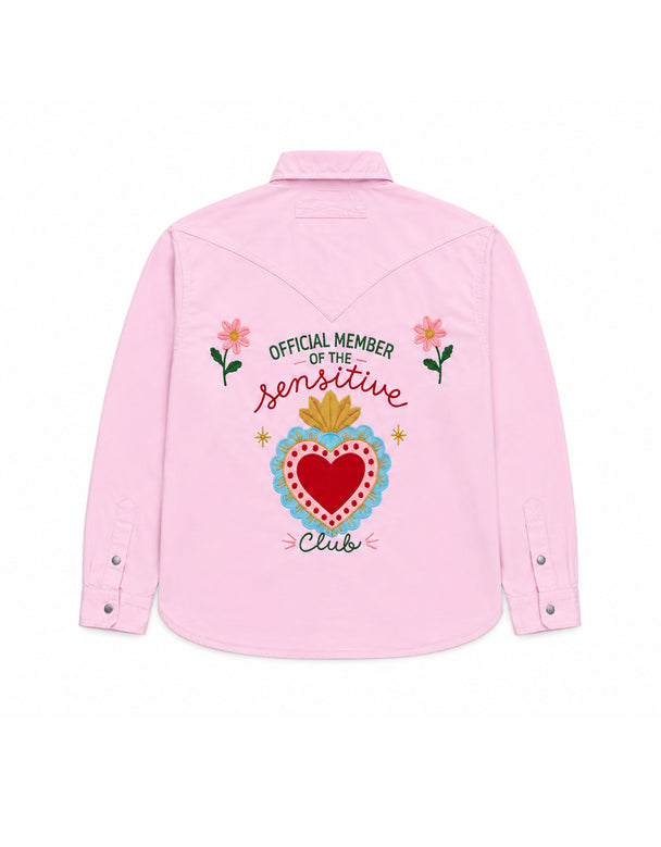 MOYN SENSITIVE CLUB PINK WESTERN SHIRT
