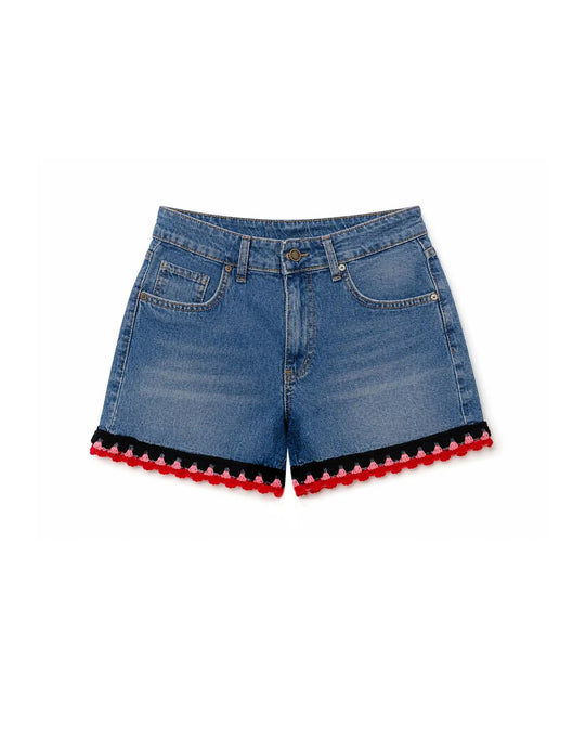 MOYN HEARTBEAT CROCHET DENIM